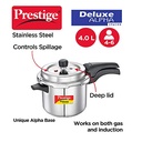 prestige deluxe alpha svachh stainless steel pressure cooker 4.0 l