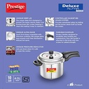 prestige deluxe alpha svachh stainless steel pressure cooker 4.0 l