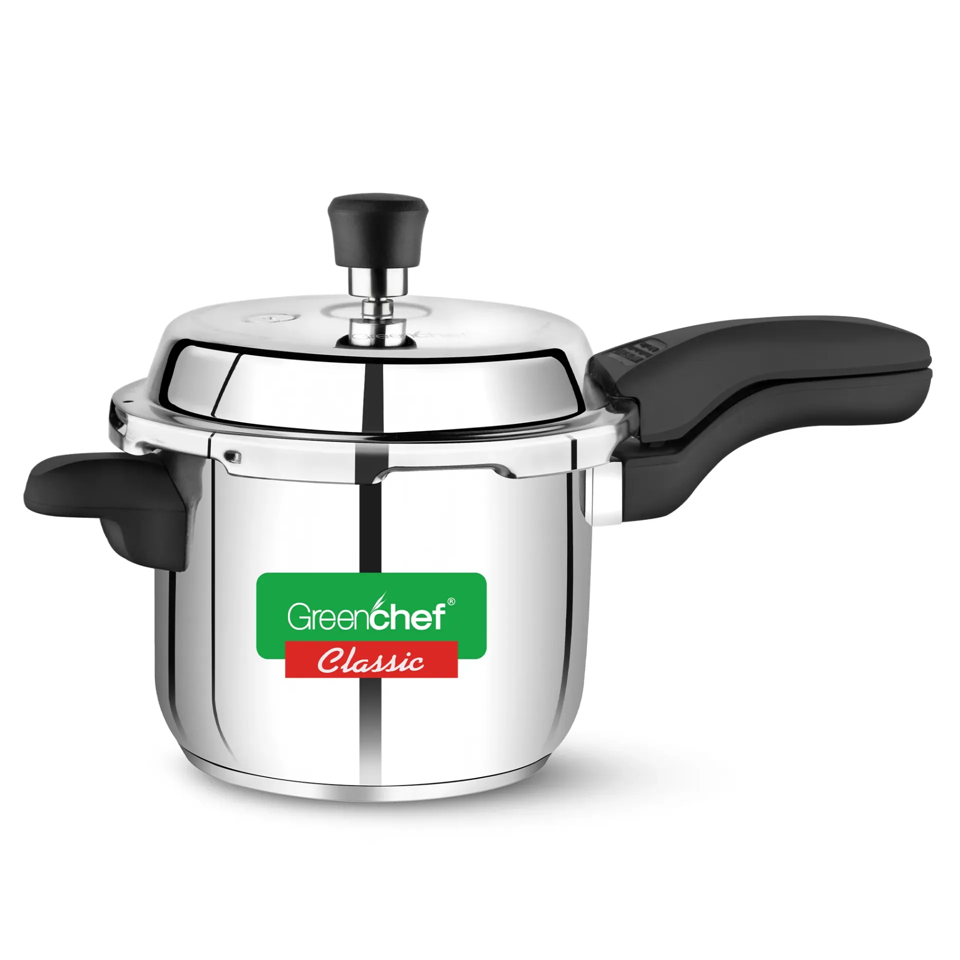 Green chef classic stainless steel pressure cooker 3.0 ltr 